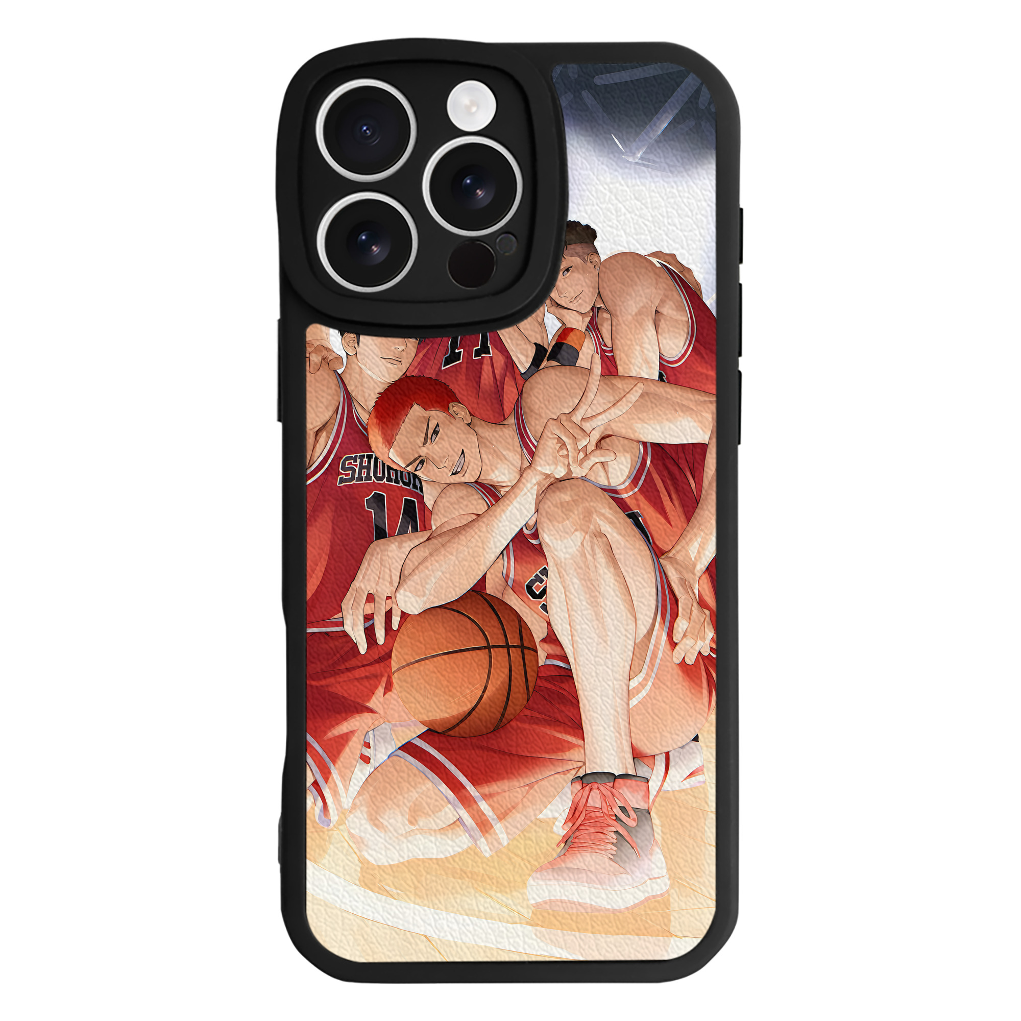 （画像用） SLAM DUNK／スラムダンク 【iPhone 16シリーズ対応】シリコンスマホケース（レザー調） 材質：シリコン
